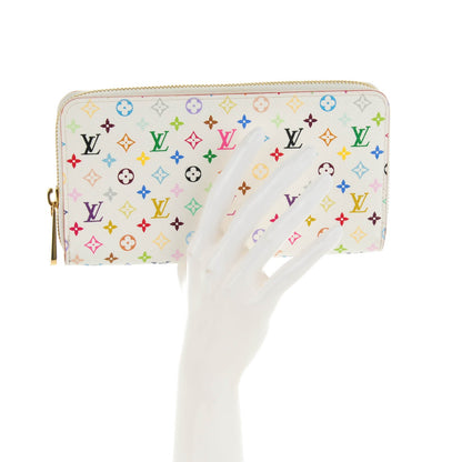 Louis Vuitton Monogram Multicolor Zippy Wallet White Litchi 2 of 7