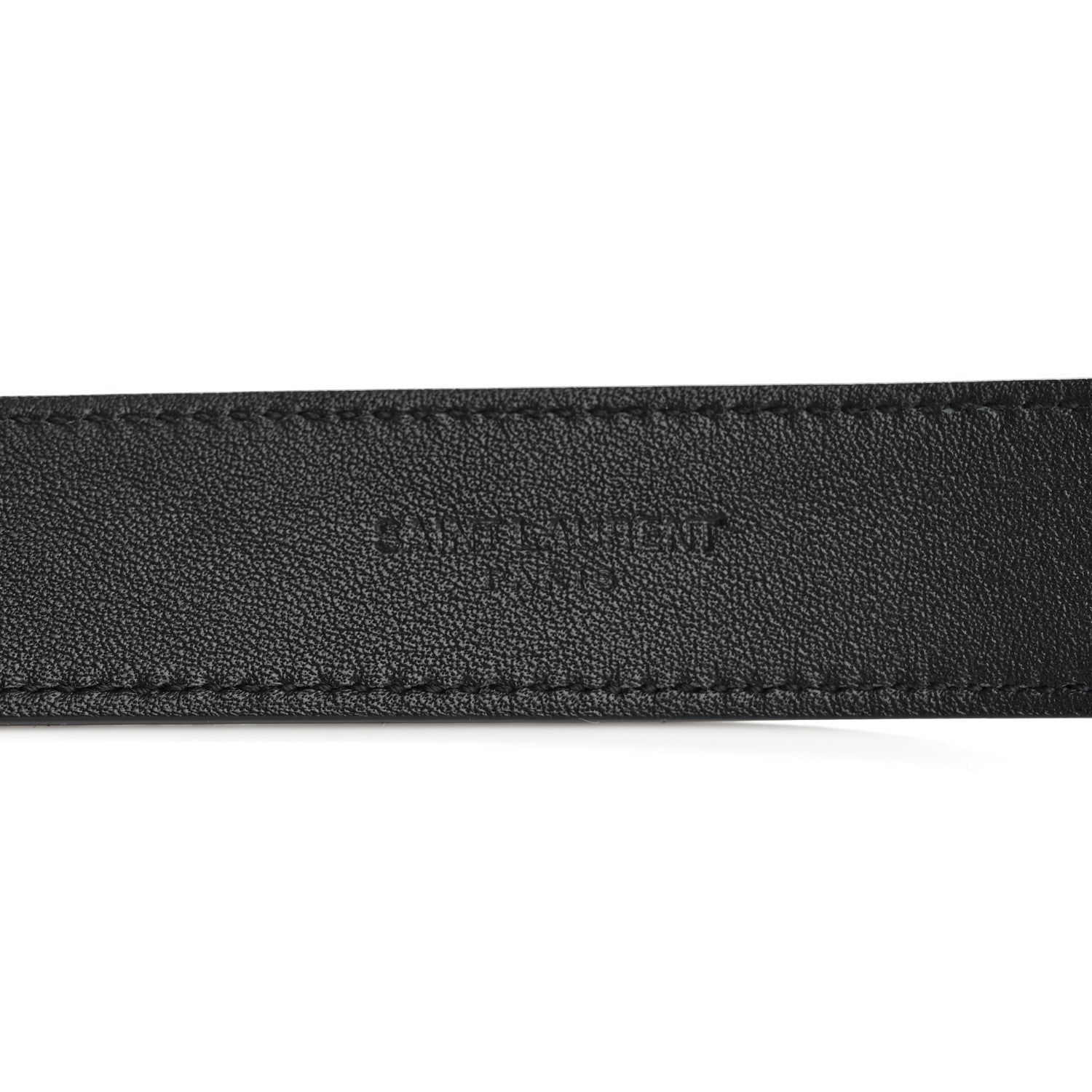 Saint Laurent Lambskin Buckle Belt 95 38 Black 5 of 7