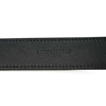 Saint Laurent Lambskin Buckle Belt 95 38 Black 5 of 7