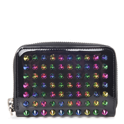 Christian Louboutin Patent Spiked Panettone Coin Purse Black Multicolor 1 of 9