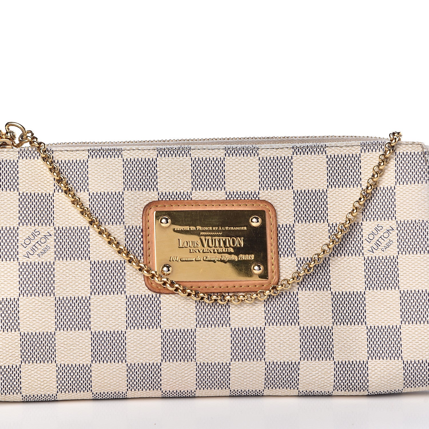 Louis Vuitton Damier Azur Eva Clutch 8 of 11