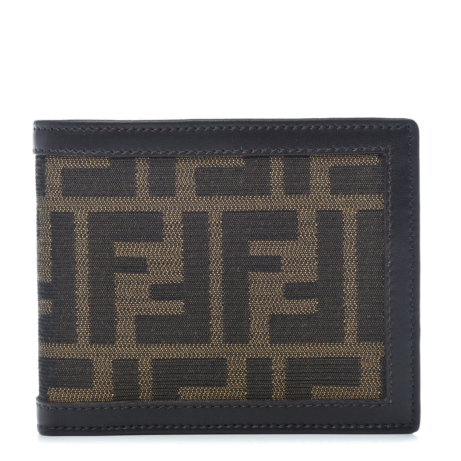 Fendi Zucca Bi-Fold Wallet Tobacco 1 of 11