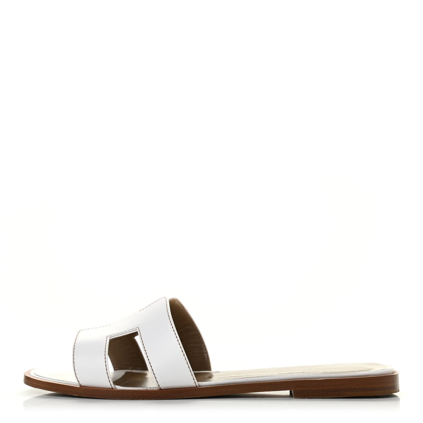 Box Calfskin Oran Sandals 39.5 White