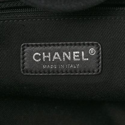 Chanel Canvas Sequin Medium Deauville Tote Charcoal 7 of 10