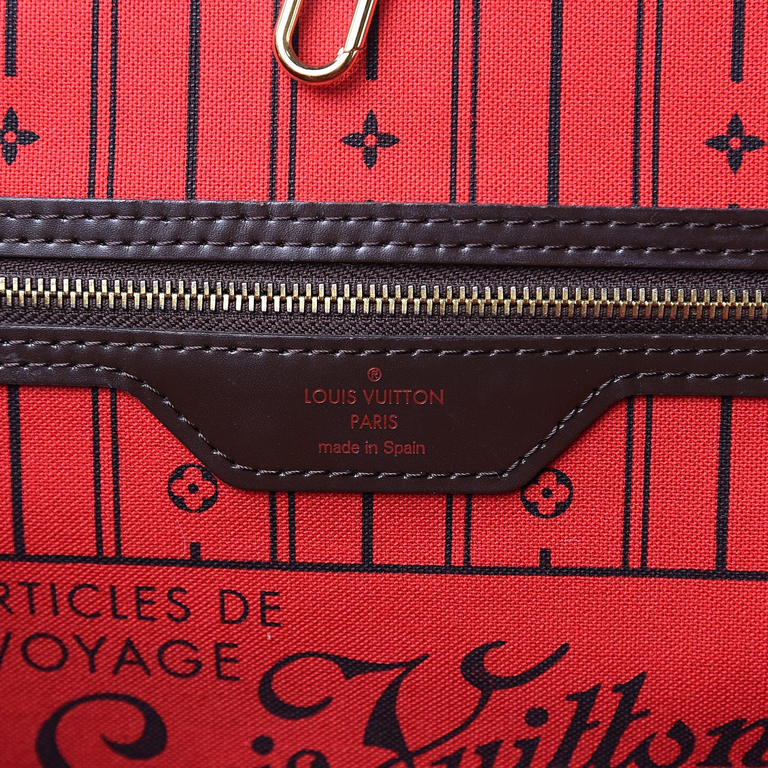 Louis Vuitton Damier Ebene Neverfull MM 6 of 12