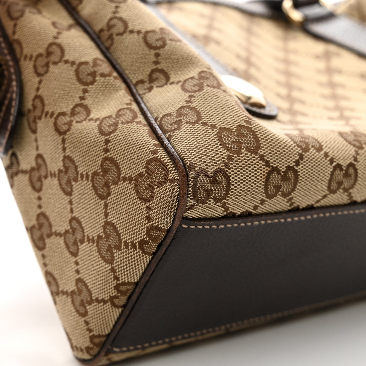 Gucci Monogram Small Charmy Boston Dark Brown 11 of 13