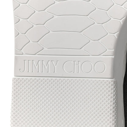 Jimmy Choo Fine Glitter Suede Mens Grove Sneakers 41 Black 6 of 8