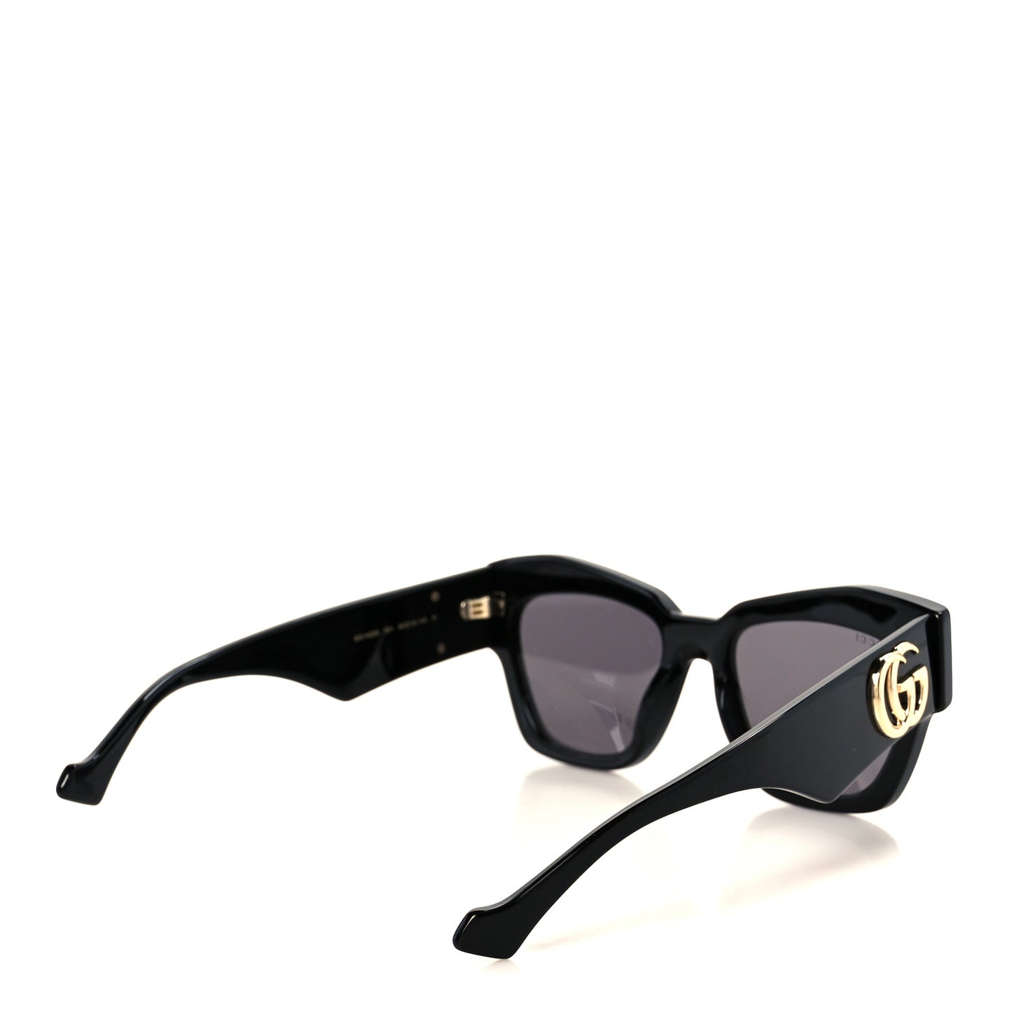 Acetate Square Frame Sunglasses GG1422S Black Grey