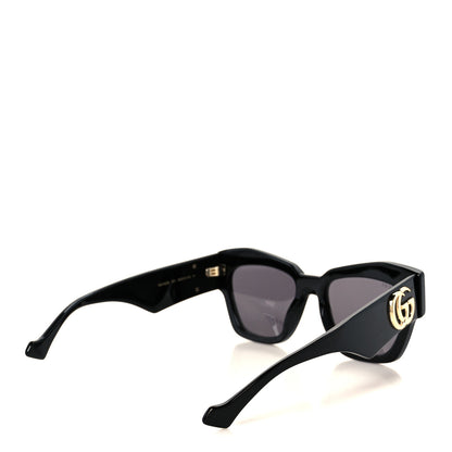 Gucci Acetate Square Frame Sunglasses GG1422S Black Grey 4 of 7