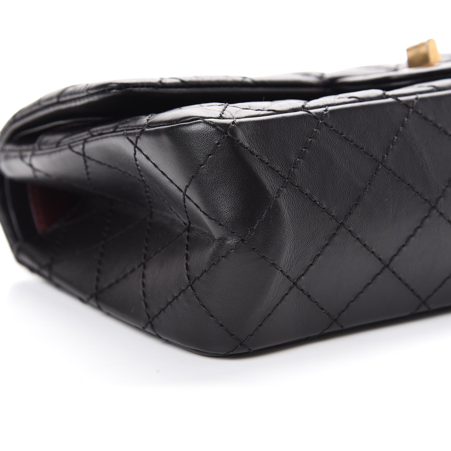 Chanel Aged Calfskin Quilted 2.55 Reissue 225 Flap Black 10 of 14