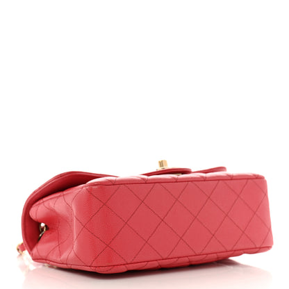 Chanel Caviar Quilted Mini Rectangular Flap Dark Pink 4 of 14