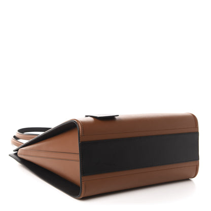 Alexander McQueen Calfskin The Tall Story Shoulder Bag Brown Black 4 of 9