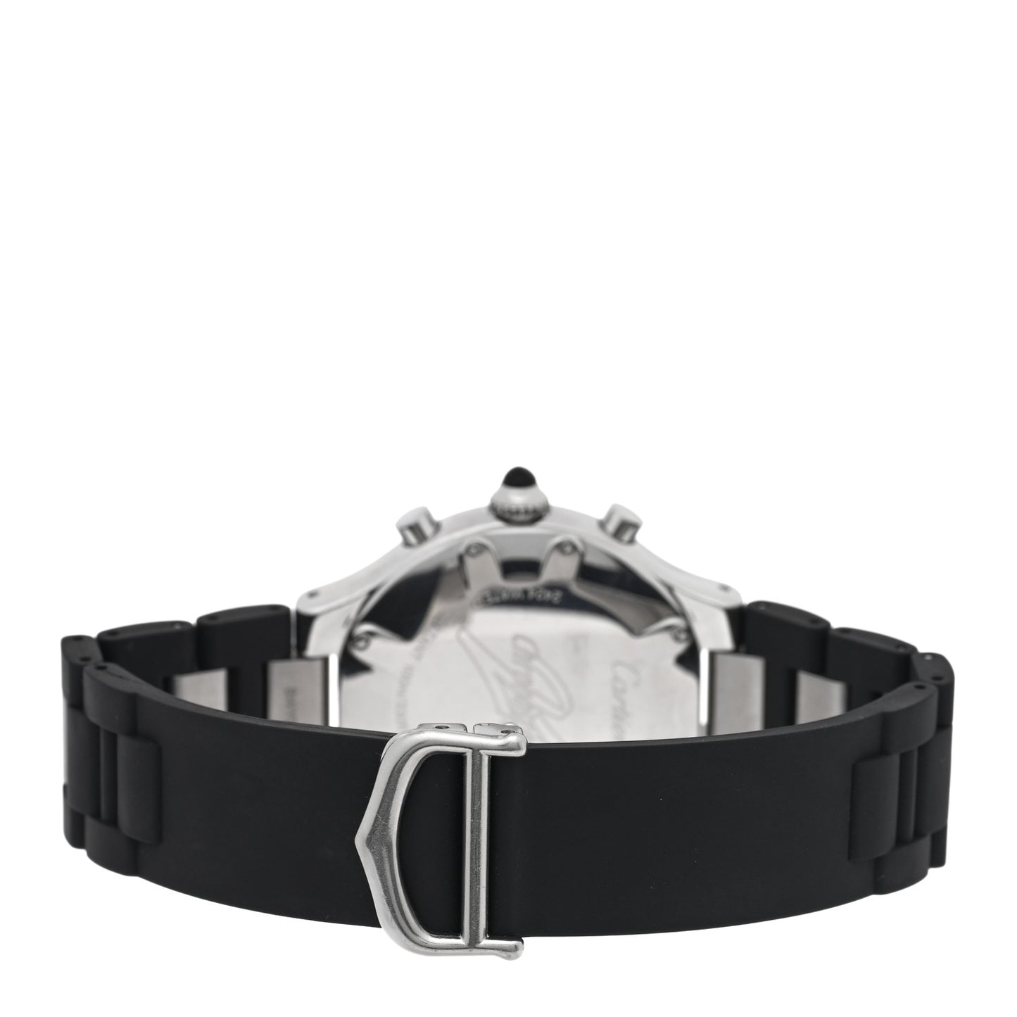 Stainless Steel Rubber 38mm Must 21 Chronoscaph Quartz Watch Black