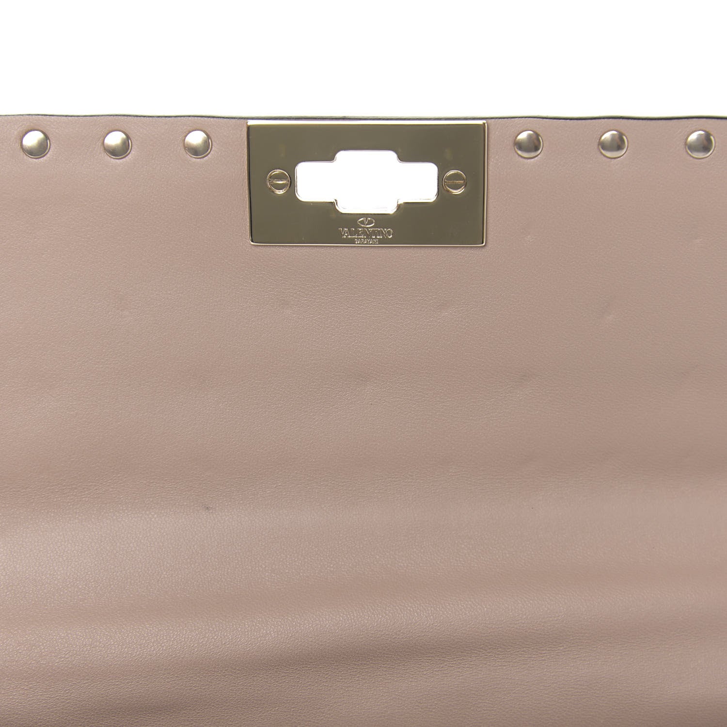 Valentino Garavani Lambskin Medium Rockstud Spike Shoulder Bag Poudre 7 of 10