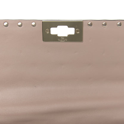 Valentino Garavani Lambskin Medium Rockstud Spike Shoulder Bag Poudre 7 of 10