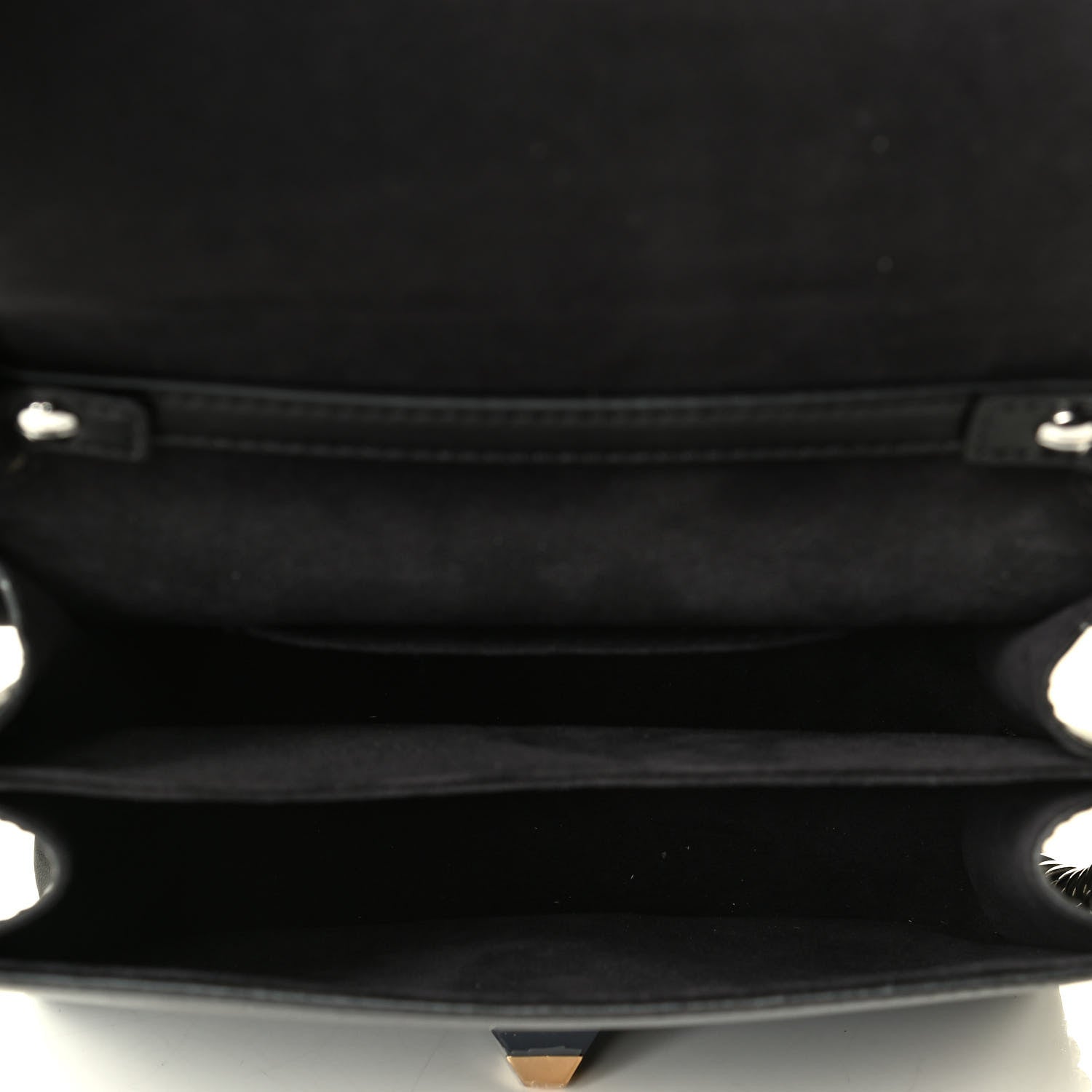 Fendi Vitello Liberty Studded Small Kan I Shoulder Bag Black Multicolor 4 of 5