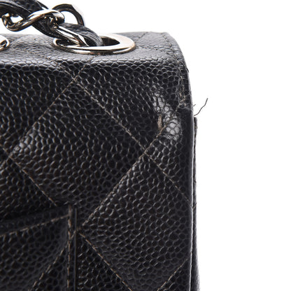 Chanel Caviar Quilted Jumbo Single Flap Black 13 of 15
