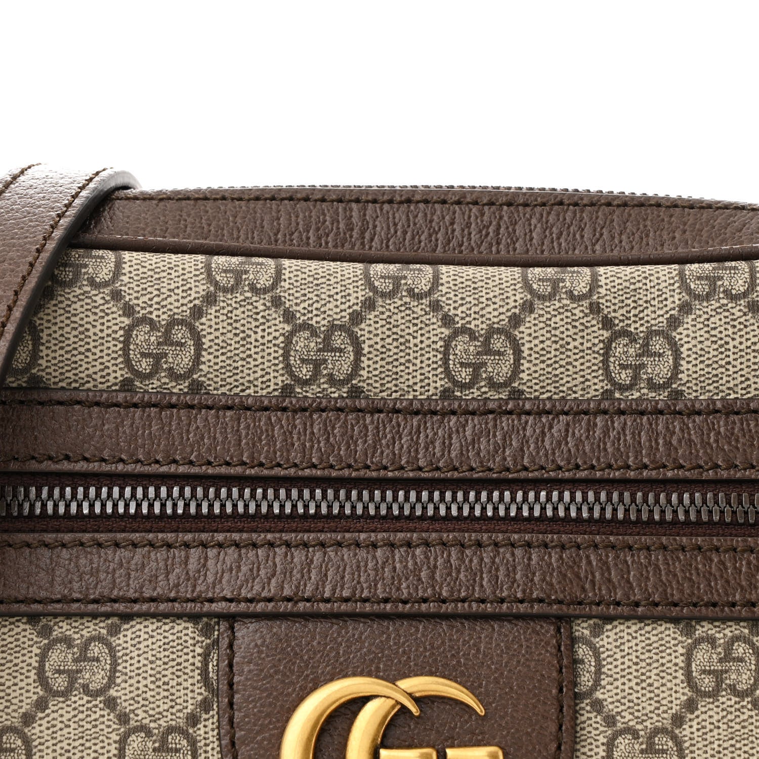 Gucci GG Supreme Monogram Web Small Ophidia Messenger Bag Brown 8 of 10