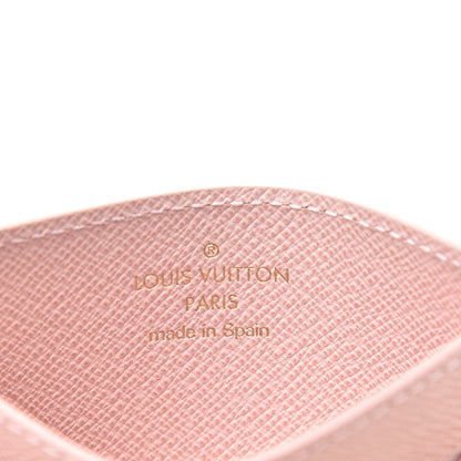 Louis Vuitton Damier Azur Daily Card Holder Rose Ballerine 6 of 8