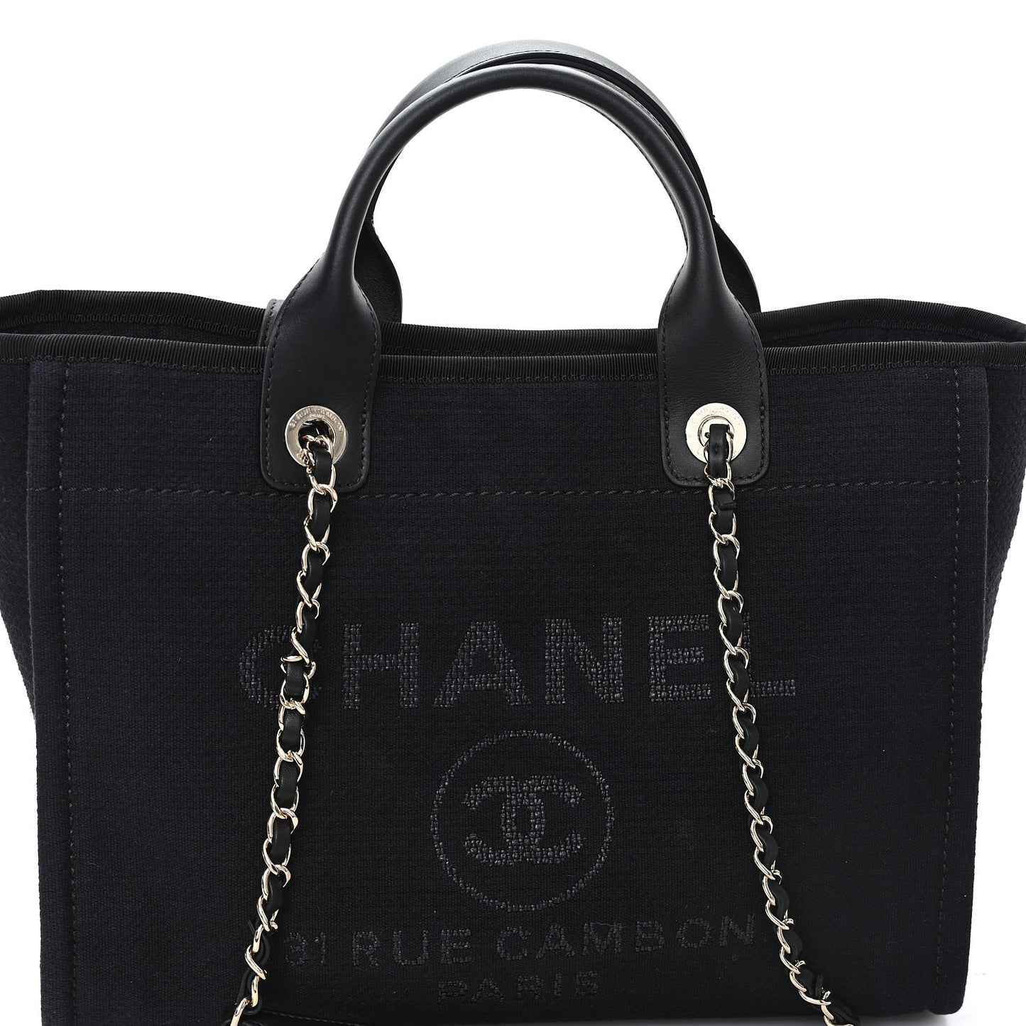 Mixed Fibers Small Deauville Tote Black