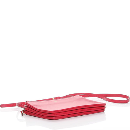 Celine Lambskin Small Trio Crossbody Bag Fuchsia 4 of 7