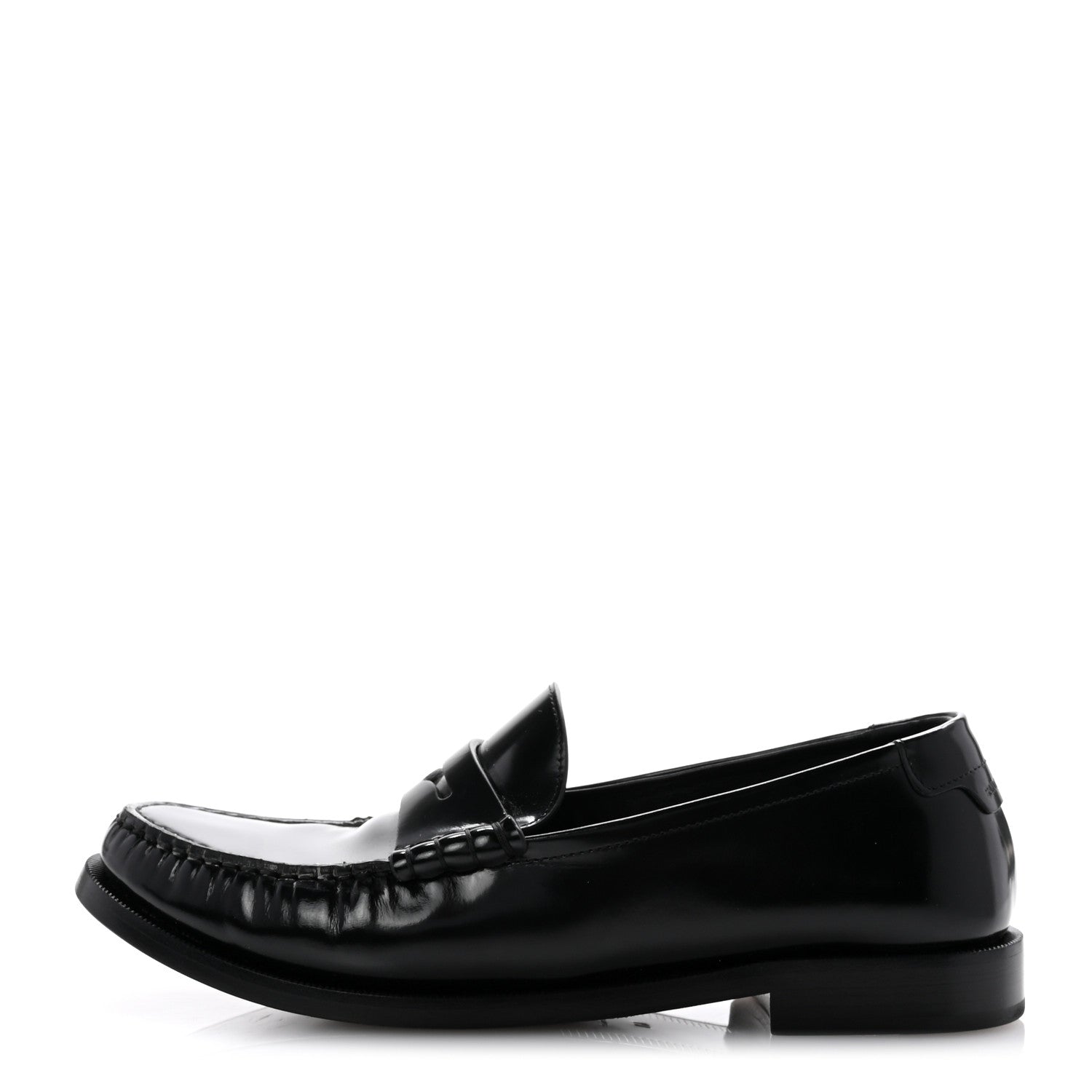Saint Laurent Calfskin Penny Loafers 40 Black 1 of 11
