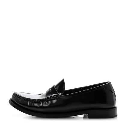 Saint Laurent Calfskin Penny Loafers 40 Black 1 of 11