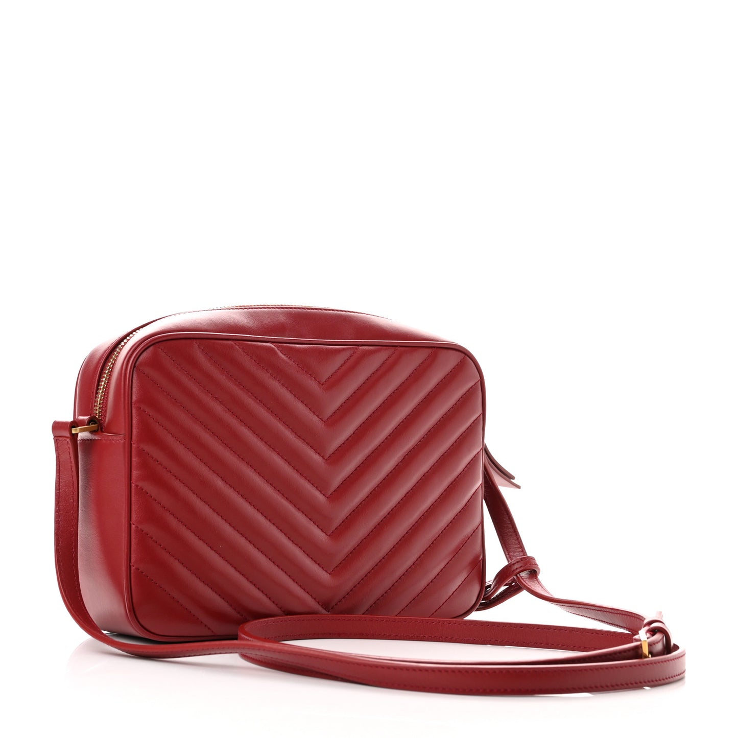 Calfskin Matelasse Monogram Lou Camera Bag Red