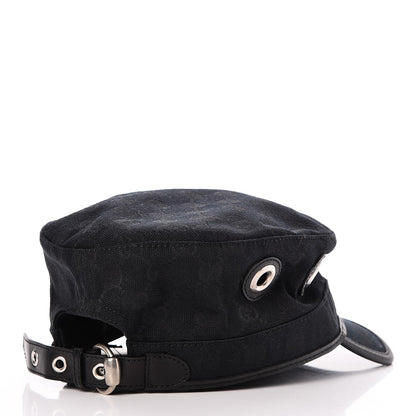 Gucci Monogram Canvas Military Hat L Black 3 of 6