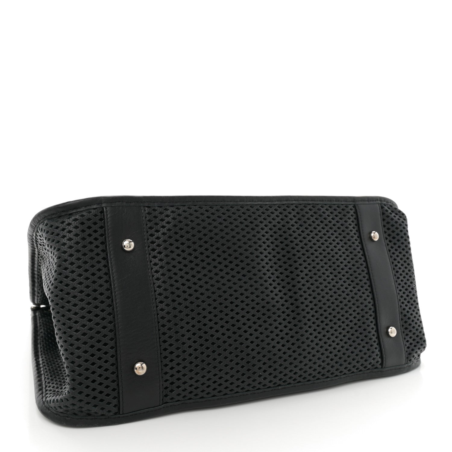 Chanel Calfskin Perforated Up In The Air Tote Black 4 of 11