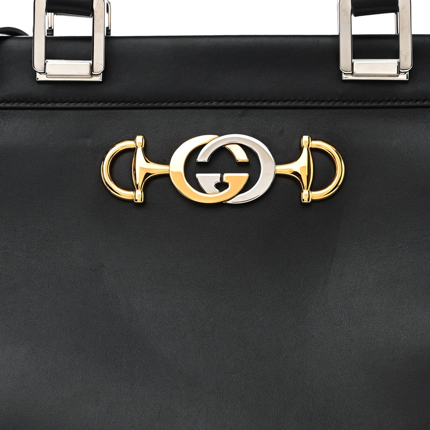Gucci Smooth Calfskin Medium Zumi Top Handle Bag Black 8 of 10