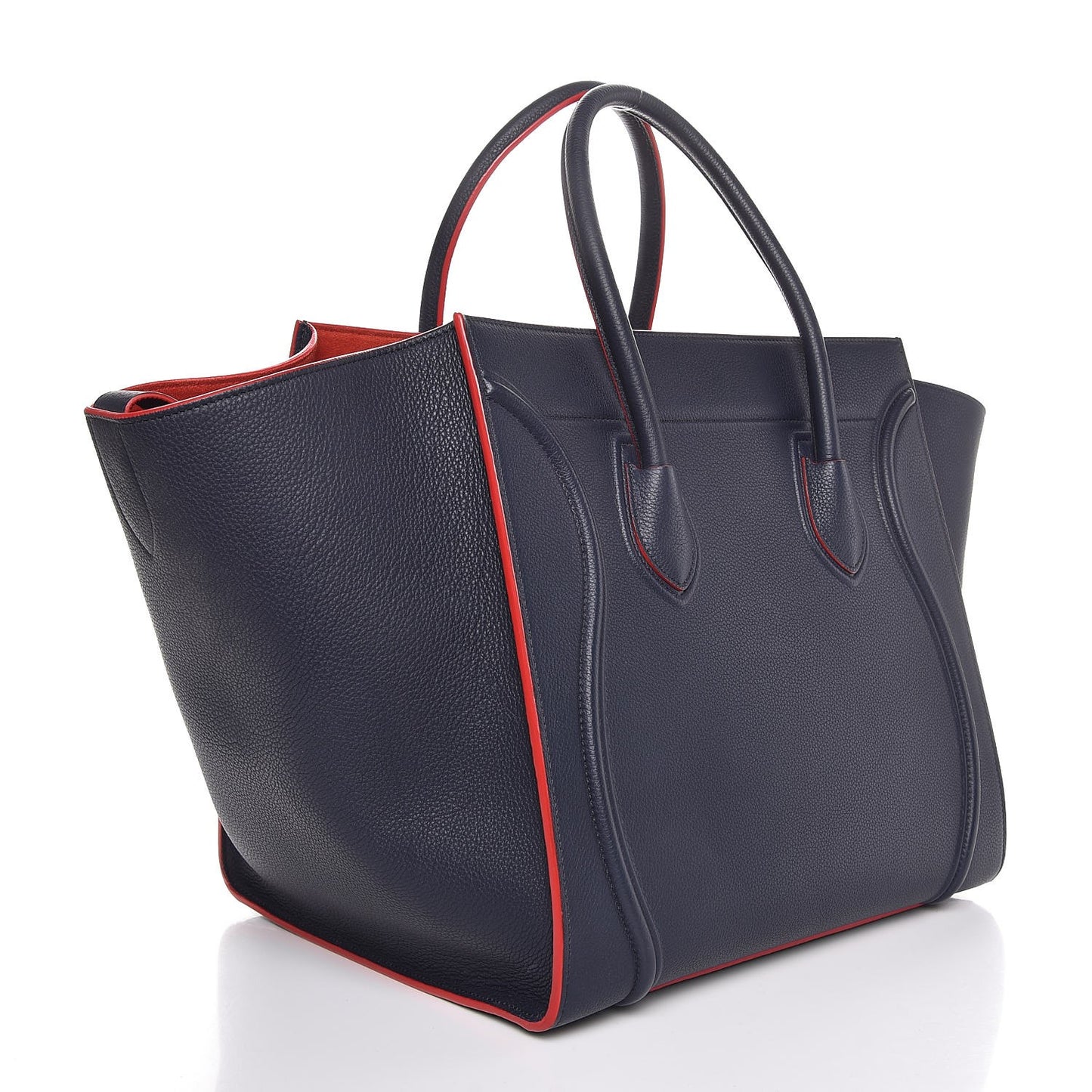 Baby Grained Calfskin Medium Phantom Luggage Navy