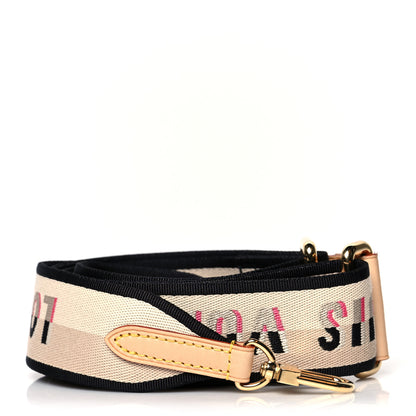 Louis Vuitton Jacquard Speedy Bandouliere 20 Shoulder Strap Black 1 of 3