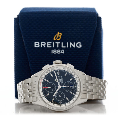 Breitling Stainless Steel 42mm Premier Chronograph Automatic Watch Black A13315 5 of 5
