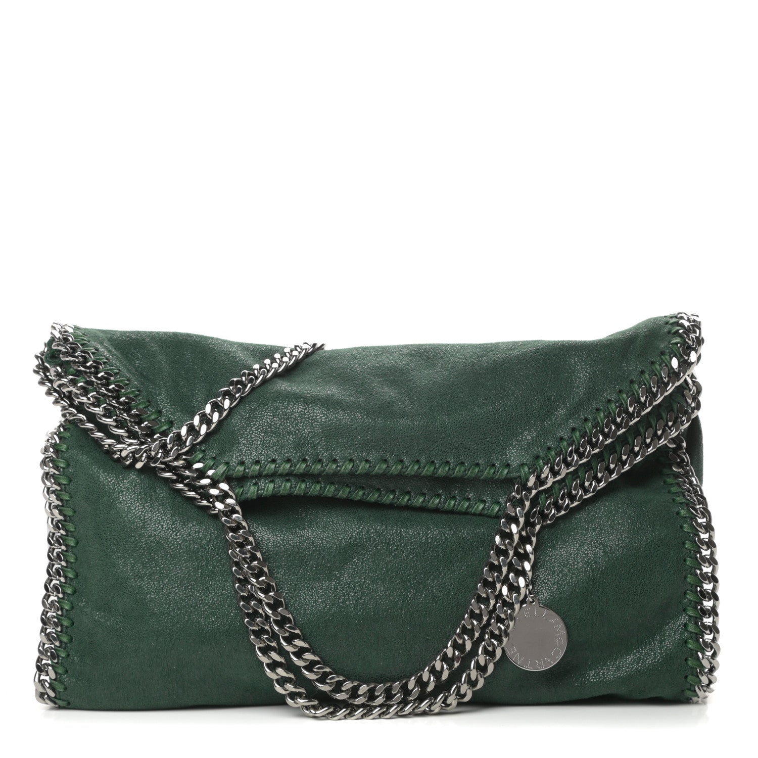 Stella McCartney Shaggy Deer Falabella Fold Over Tote Green 1 of 11