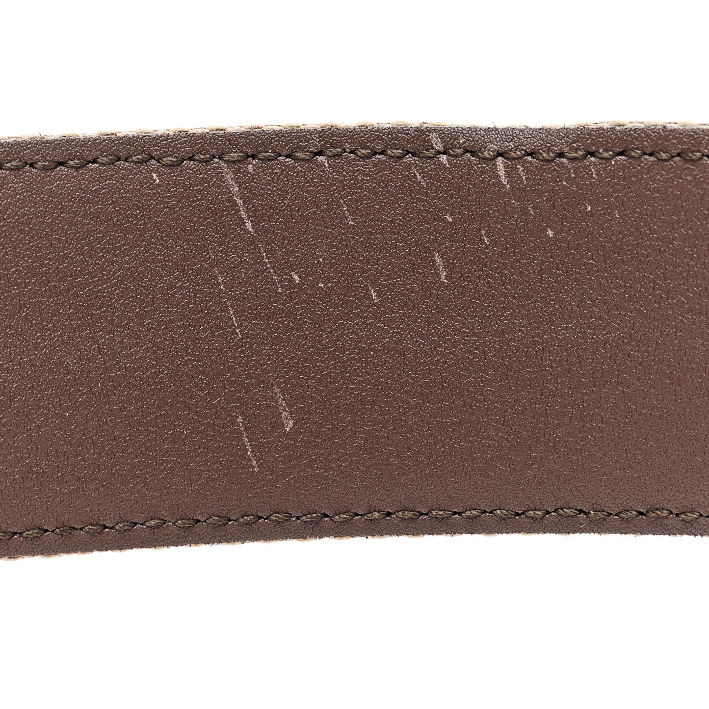 Monogram Jumbo GG Textured Dollar Calfskin Double G 40mm Belt 85 34 Camel Ebony