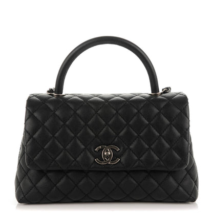 Chanel Caviar Quilted Small Coco Handle Flap Black 1 of 8