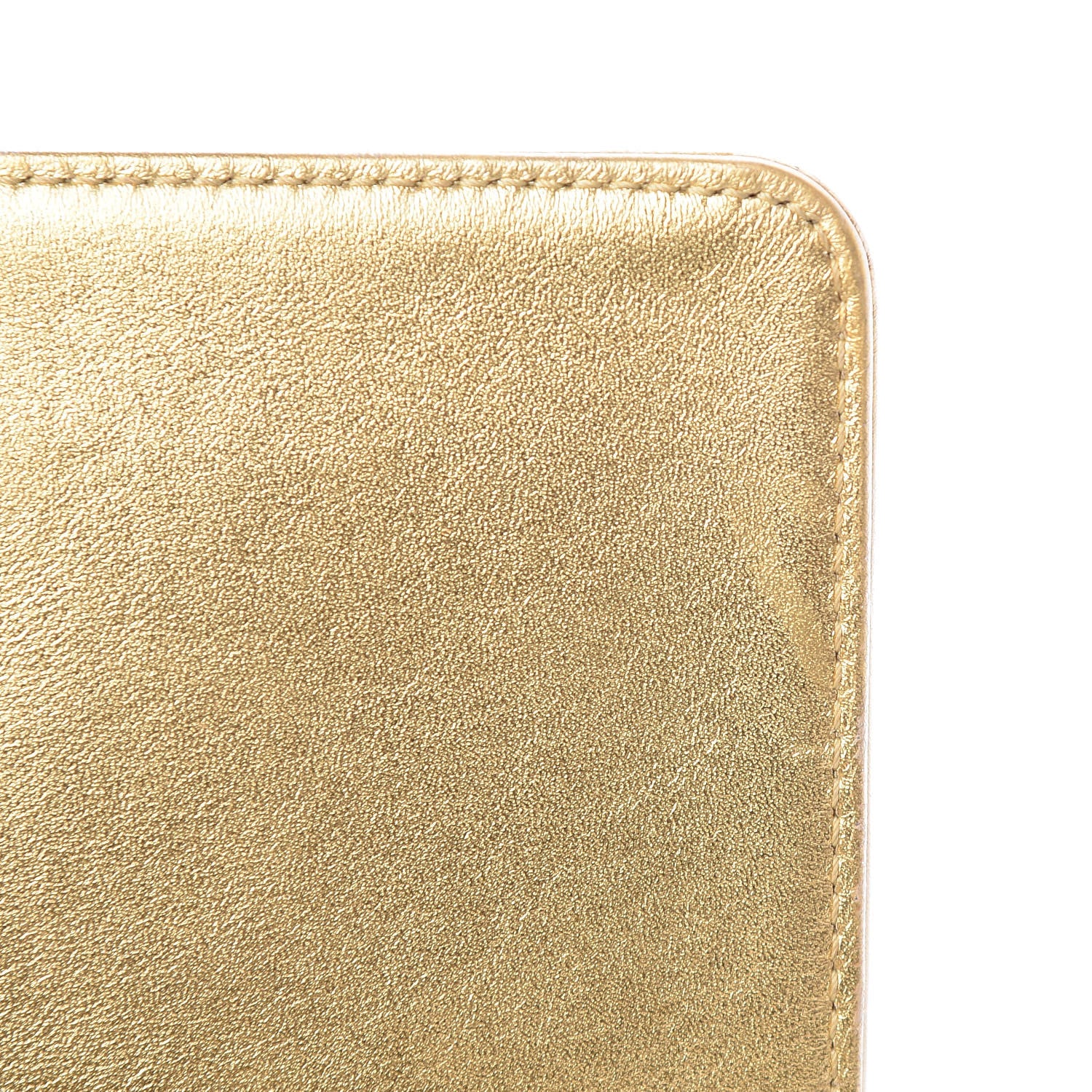 Chanel Metallic Lambskin Embossed Small Cube Boy Flap Gold 9 of 14
