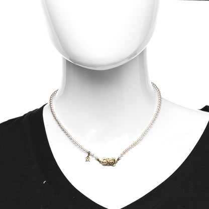 Mikimoto 18K Yellow Gold Akoya Pearl 3.5-4mm Strand Necklace 2 of 4