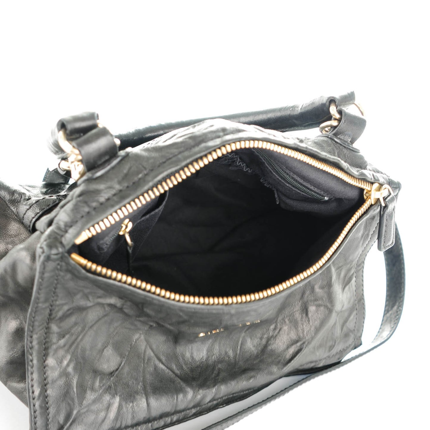Tumbled Sheepskin Small Pandora Black