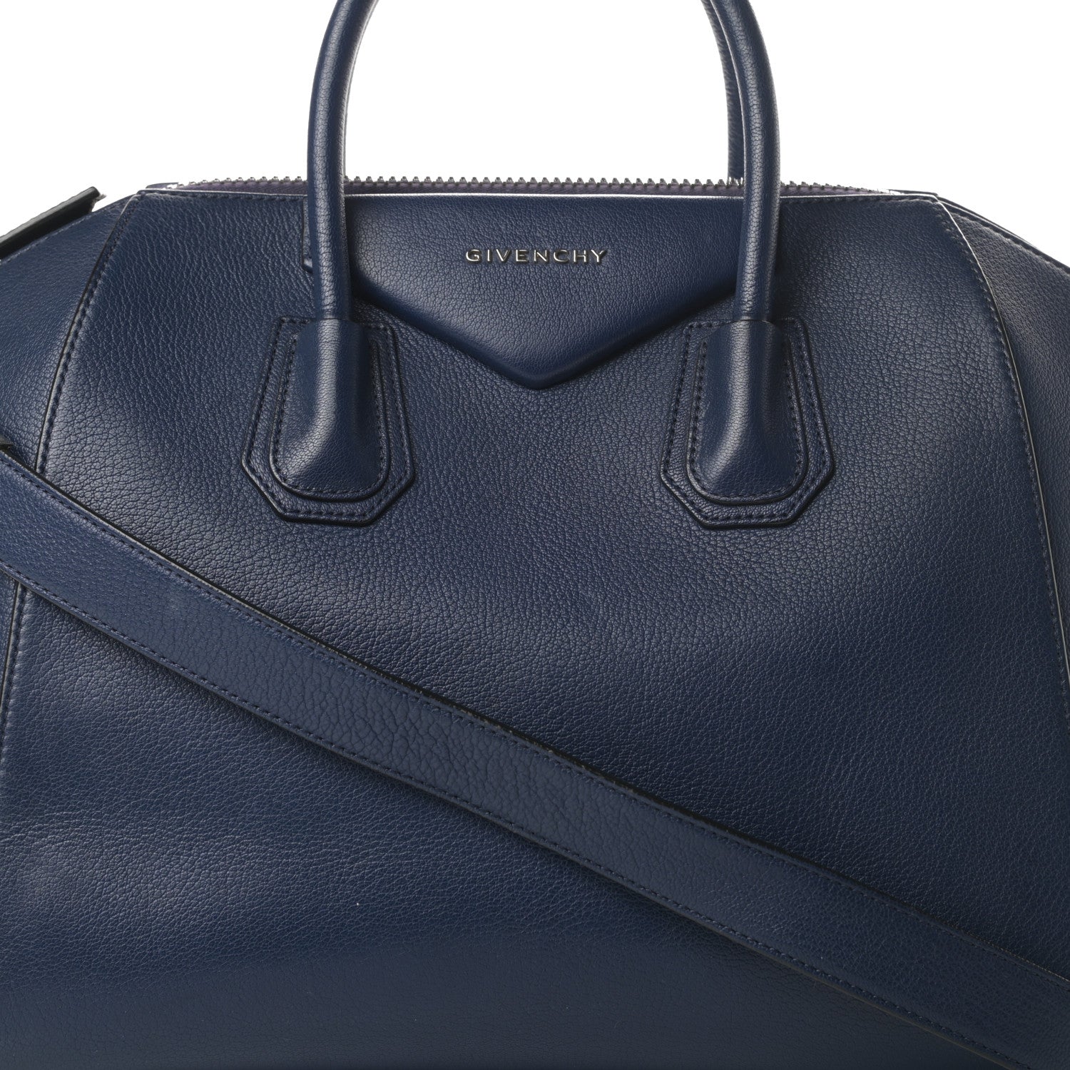Givenchy Sugar Goatskin Medium Antigona Deep Blue 8 of 19