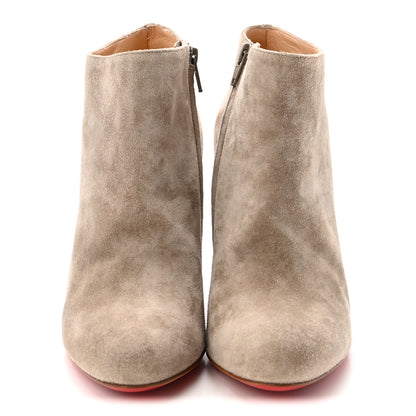 Christian Louboutin Veau Velours Bobsleigh 100 Ankle Boots 40.5 Pierre 3 of 9