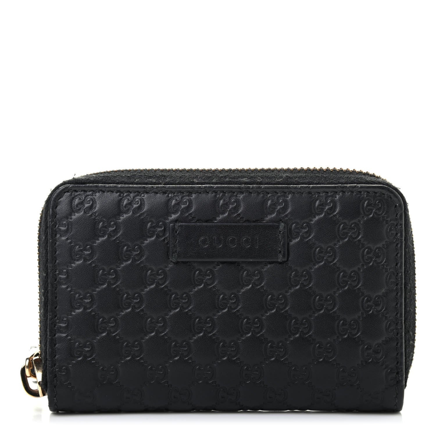 Gucci Microguccissima Zip Around Card Case Black 1 of 8