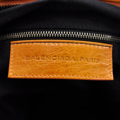 Balenciaga Chevre Ring Handle Hobo Pumpkin 7 of 8