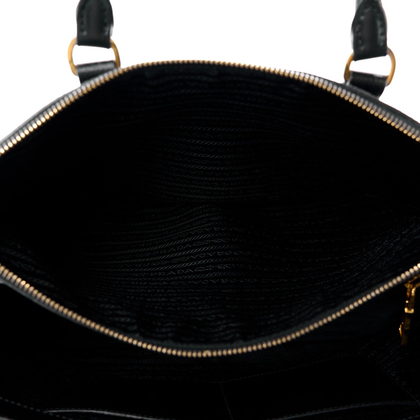 Saffiano Large Galleria Double Zip Tote Black