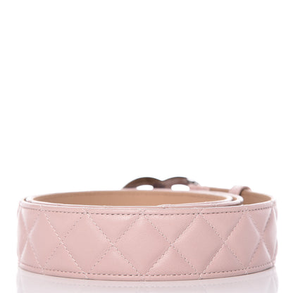 Chanel Lambskin Quilted CC Belt 90 36 Pink 3 of 8
