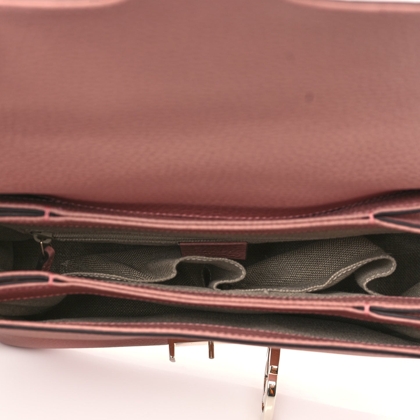 Dollar Calfskin Interlocking G Top Handle Shoulder Bag Soft Pink