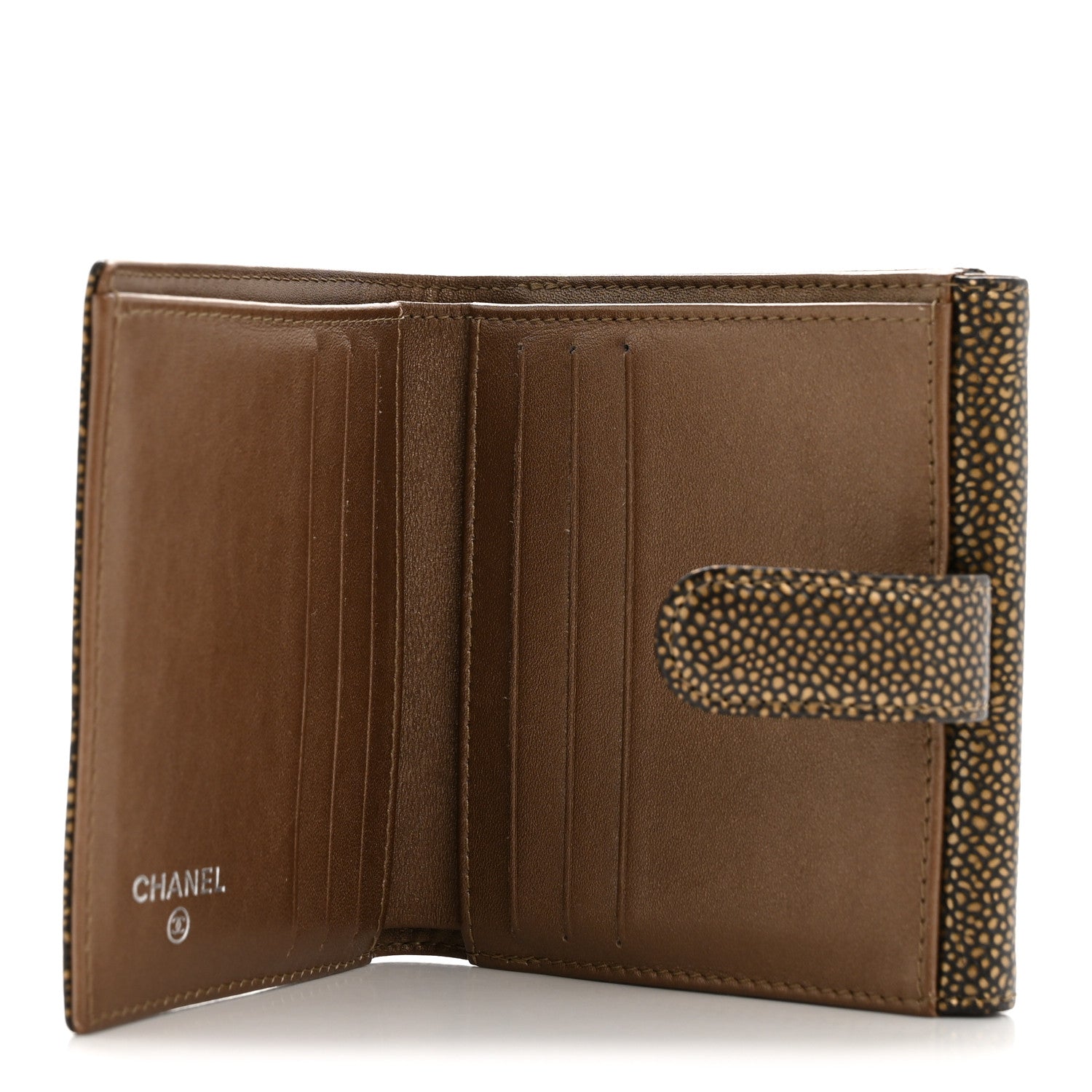 Chanel Metallic Caviar Timeless CC Compact Wallet Bronze 5 of 10