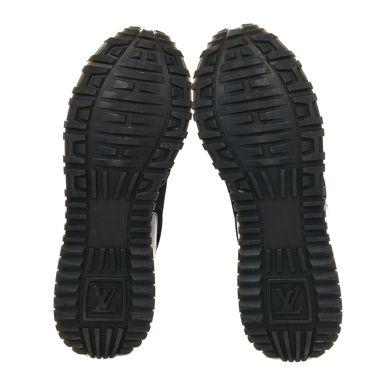 Louis Vuitton Suede Monogram Run Away Sneakers 37.5 Black 5 of 7