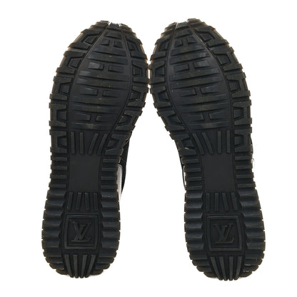 Louis Vuitton Suede Monogram Run Away Sneakers 37.5 Black 5 of 7